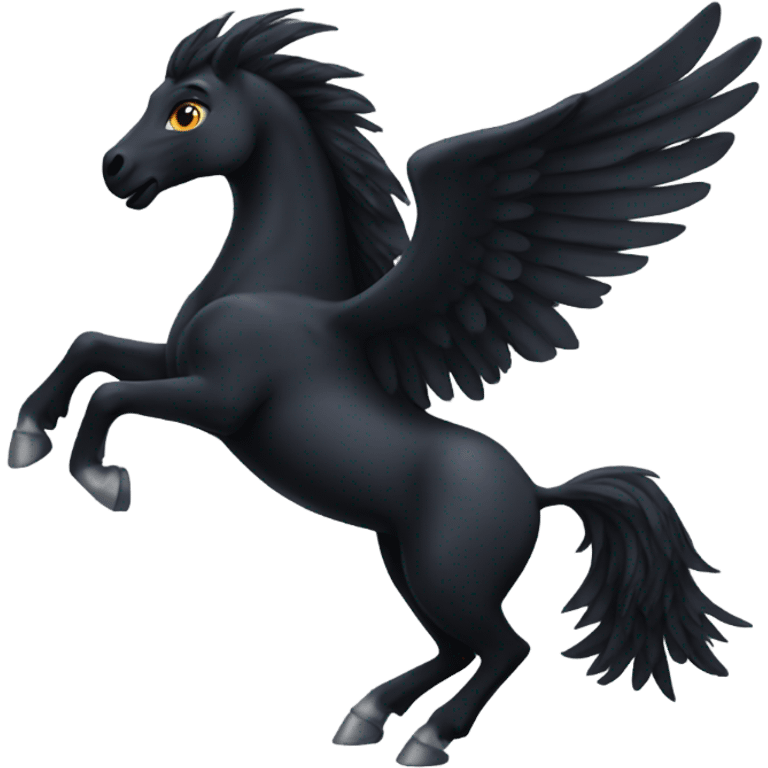 Black pegaso emoji