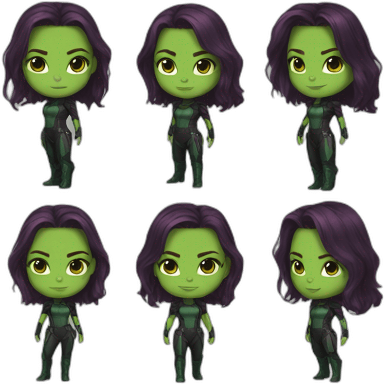 fullbody gamora marvel emoji