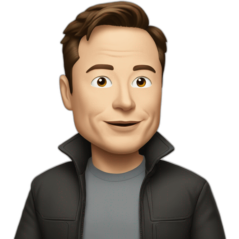 Elon Musk, dans l’espace emoji