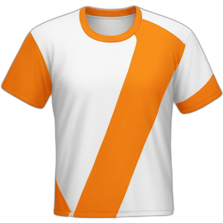 Tshirt orange and white  emoji