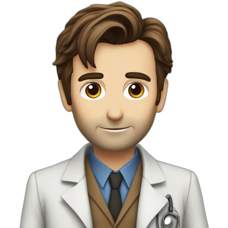 David Tennant as Doctor Who emoji