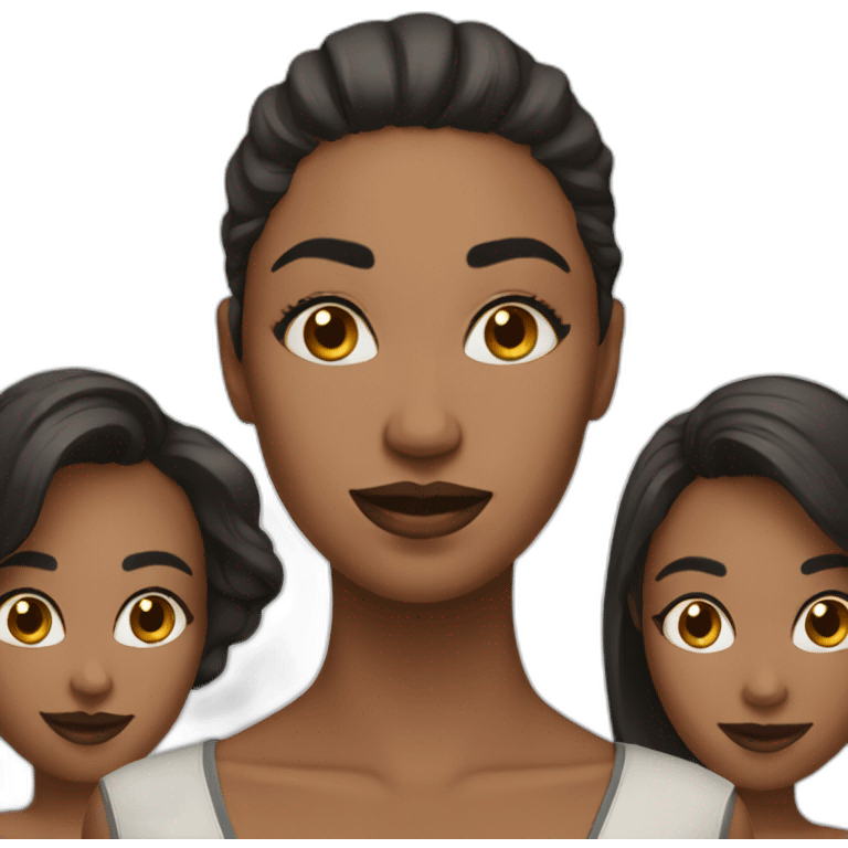 group of 3 beautiful women  emoji