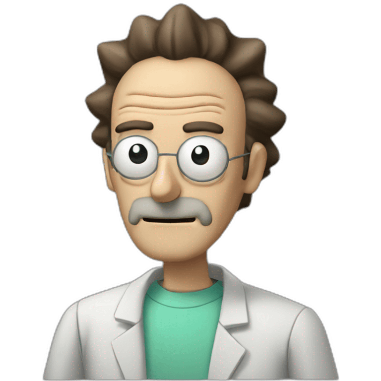 Rick and Morty professor rick emoji