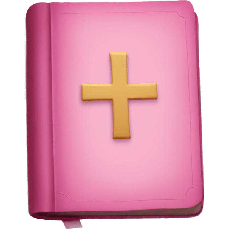 Pink bible emoji