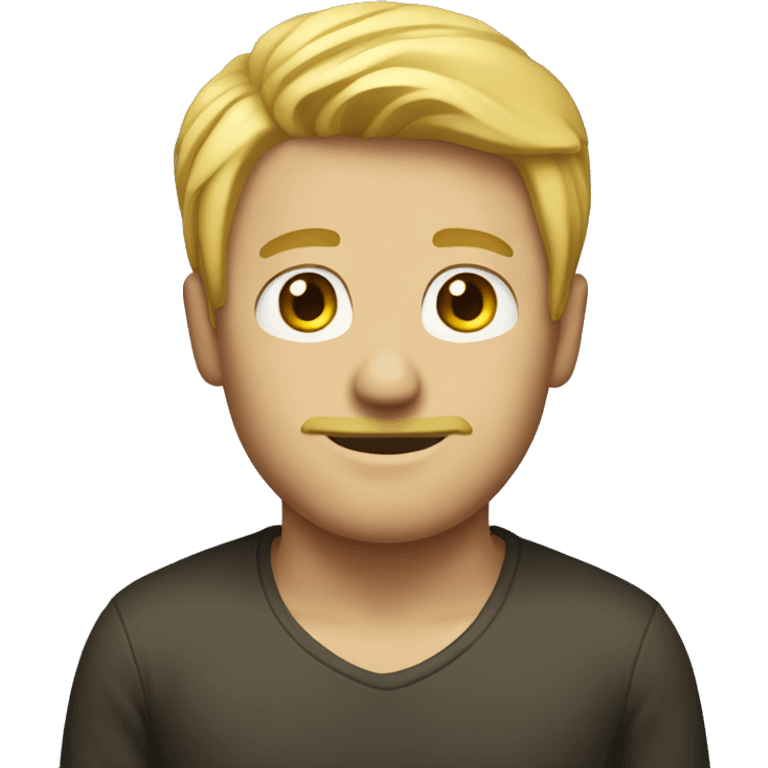 homme de dos blond  emoji