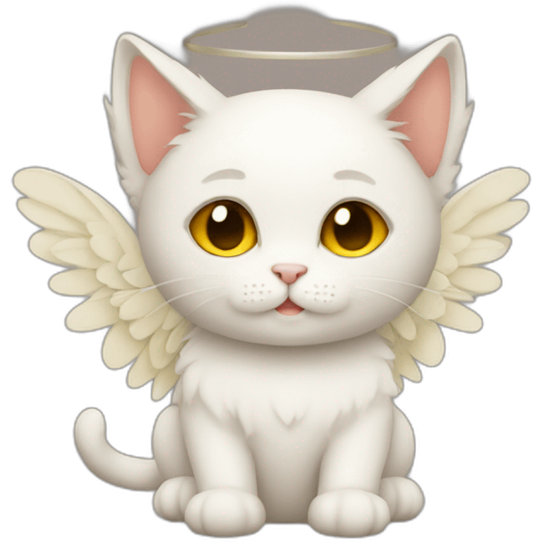 Angel cat emoji