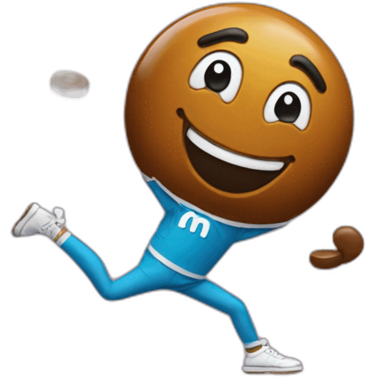 dancing M&M candy emoji