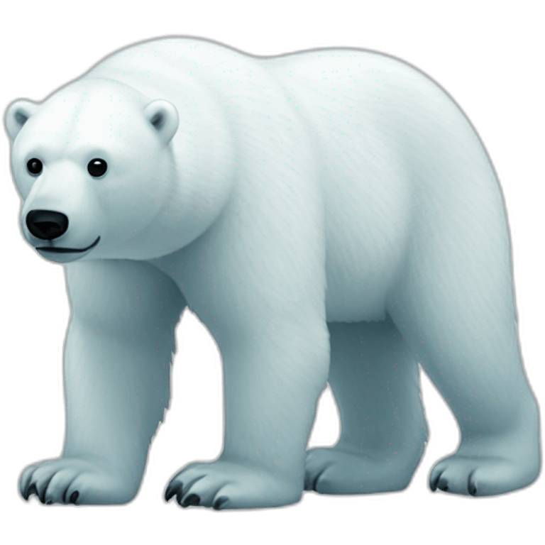 polar bear do research emoji