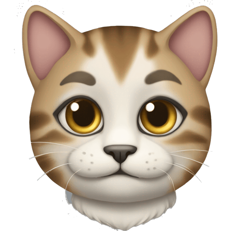 kucing dengan senapan emoji