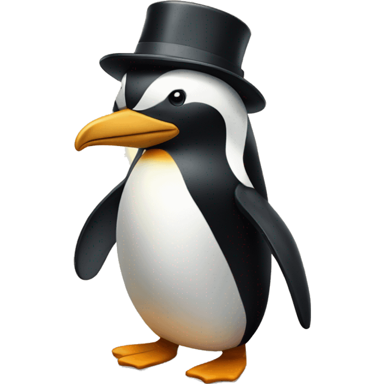 Penguine with hat emoji