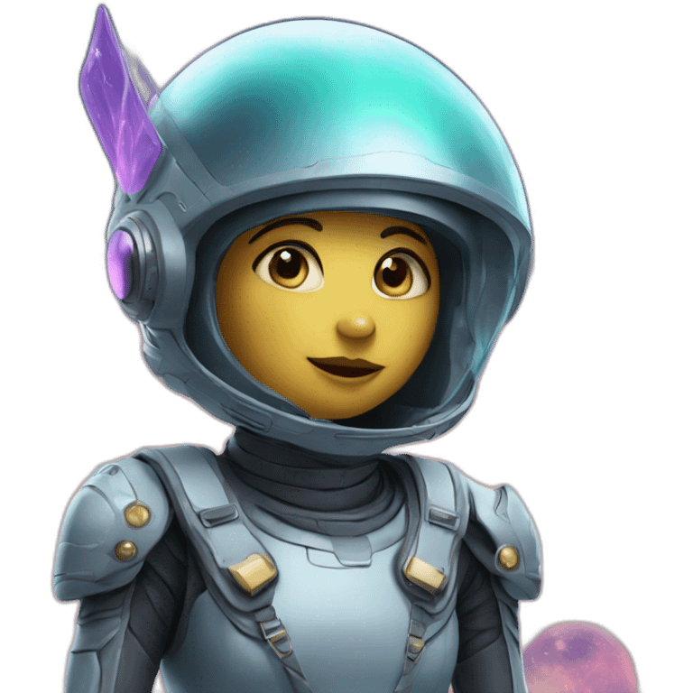 space fairy with helmet emoji