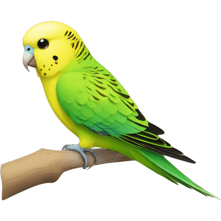 Yellow and green budgie emoji