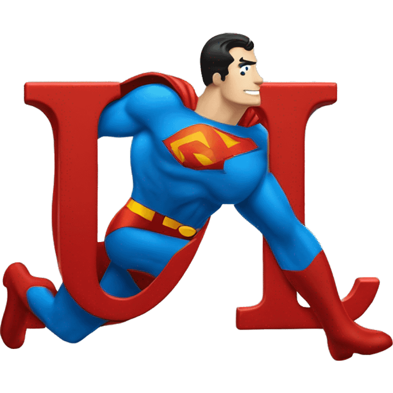 superman logo with the letter "L"  emoji