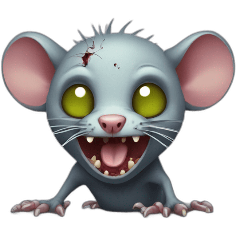 Zombie rat emoji