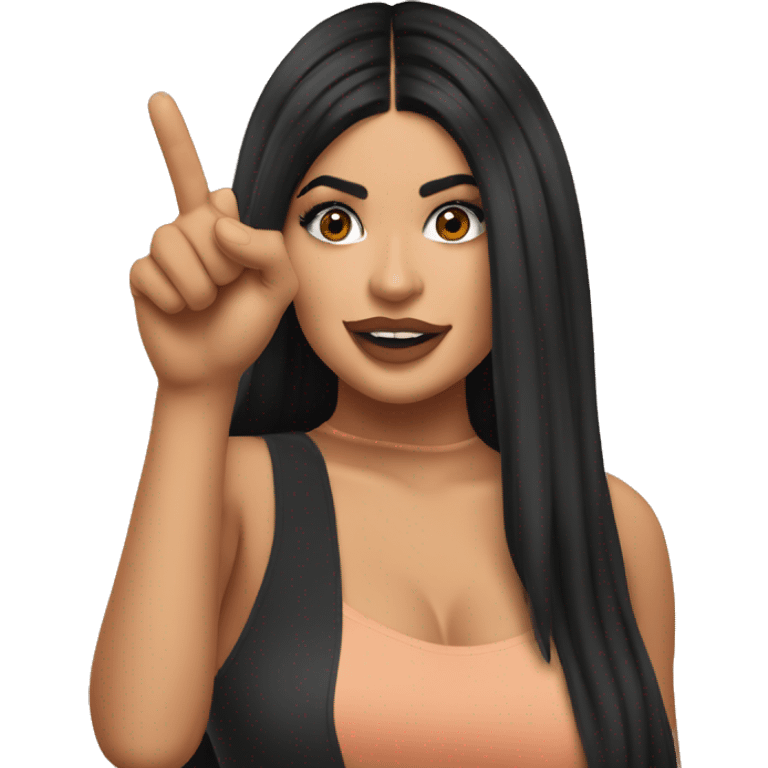 Kylie Jenner Pointing on you emoji