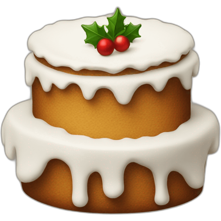 christmas cake emoji