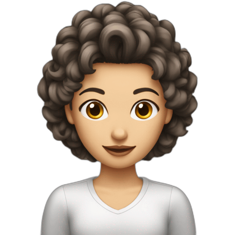 coupe cheveux court avec houpette emoji