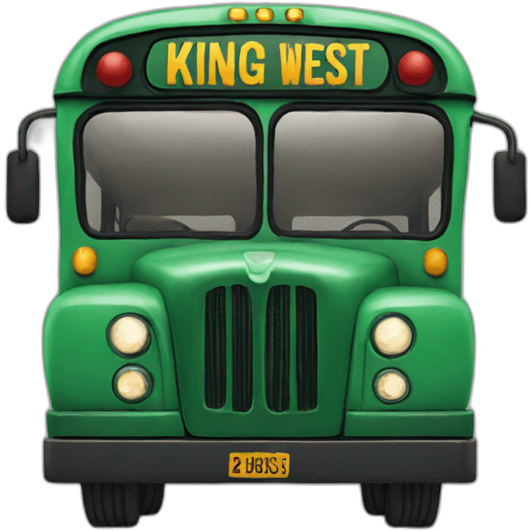 bus written king of the west emoji