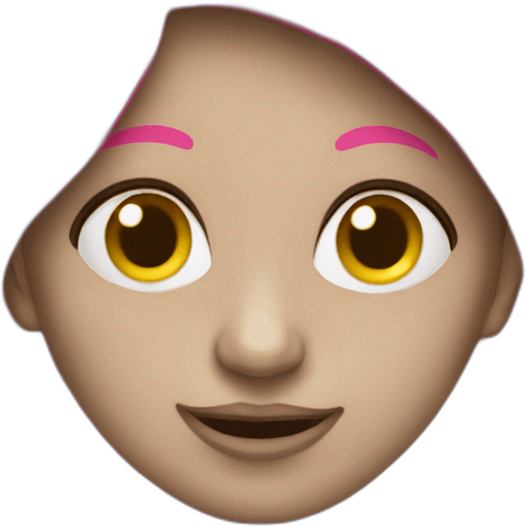 Pink lady troll emoji