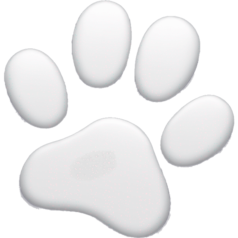 white cat paw emoji