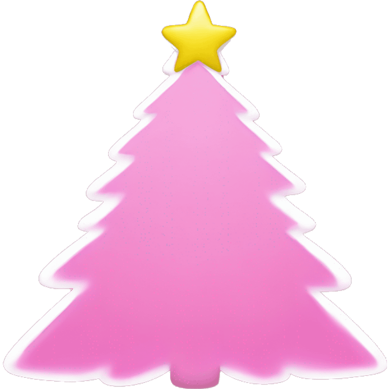 Pink Christmas Snapchat logo emoji