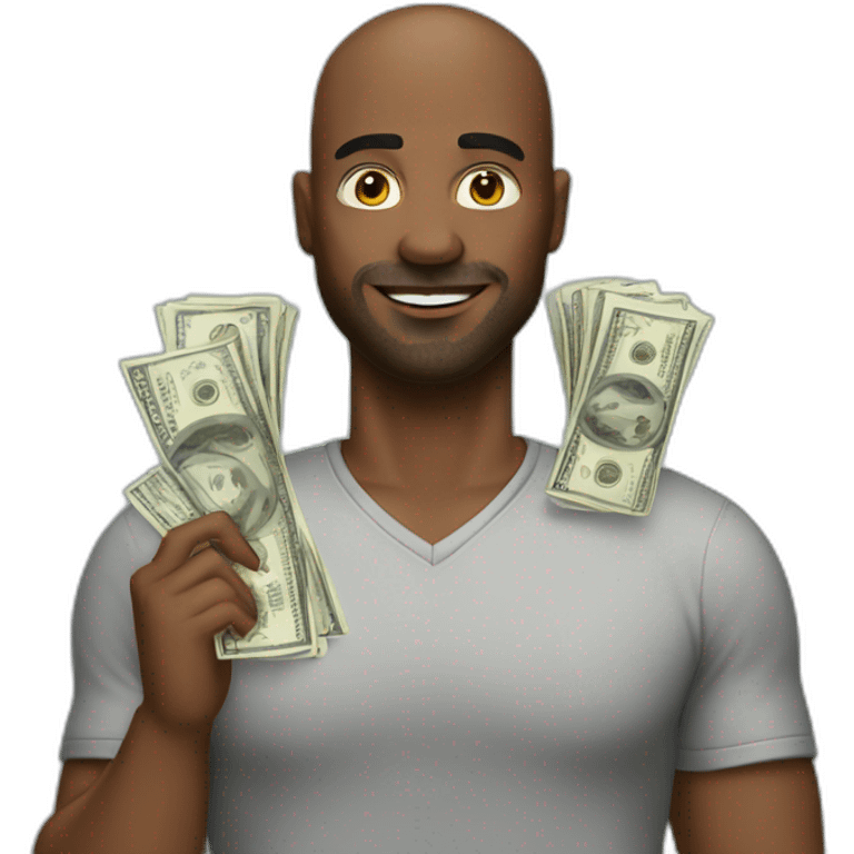 man with a lot of money emoji