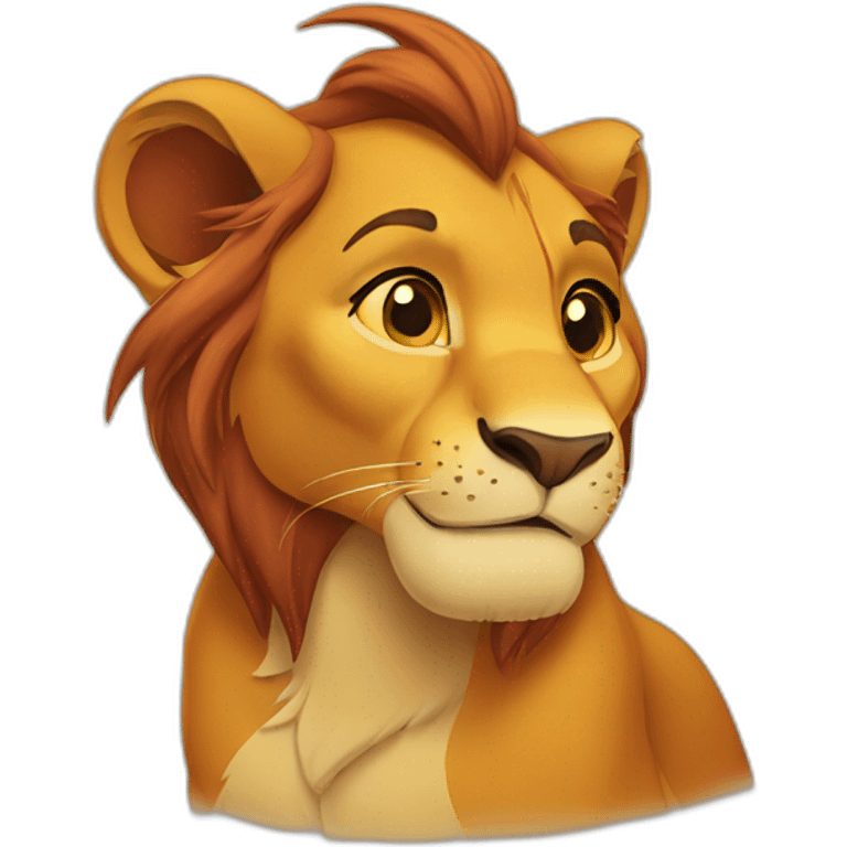 Simba lion king emoji