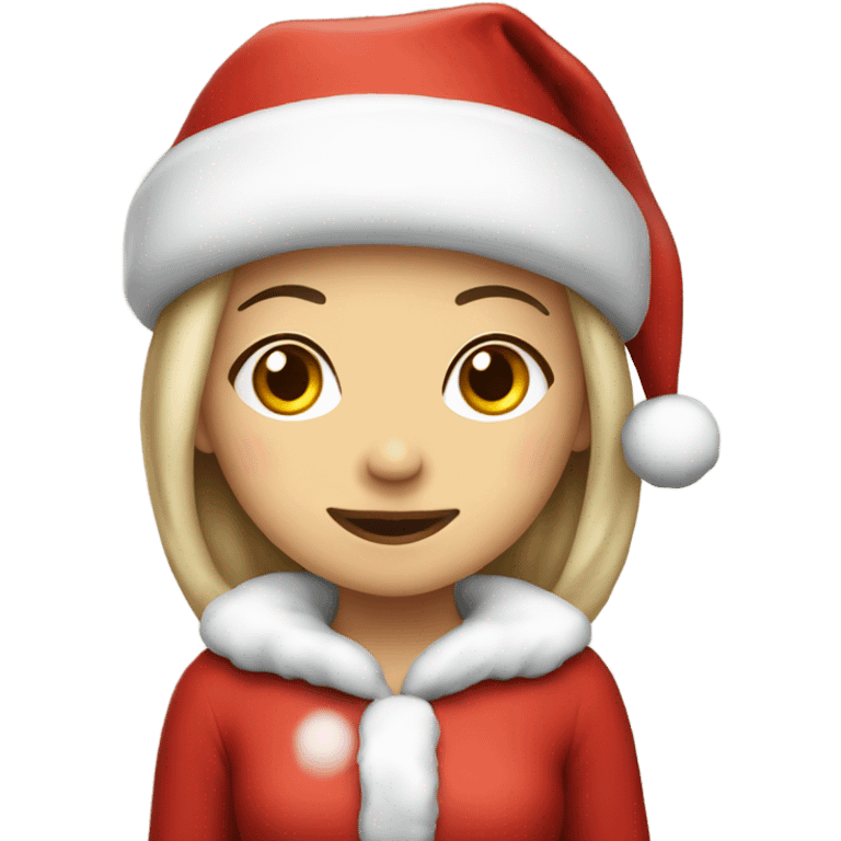 cute girl Santa  emoji