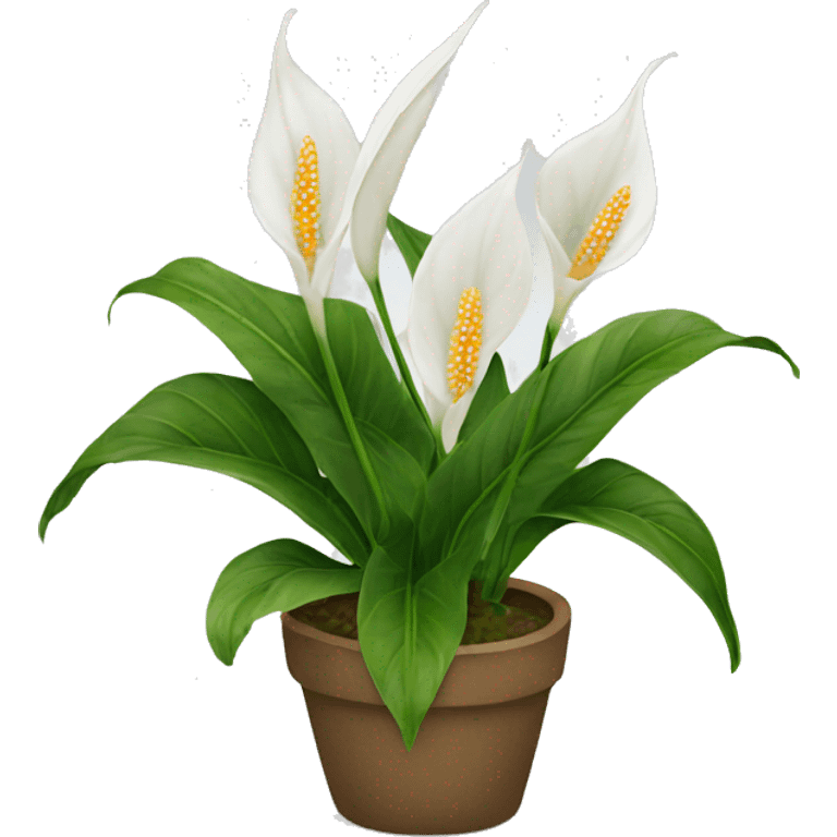 Peace lilies plant emoji