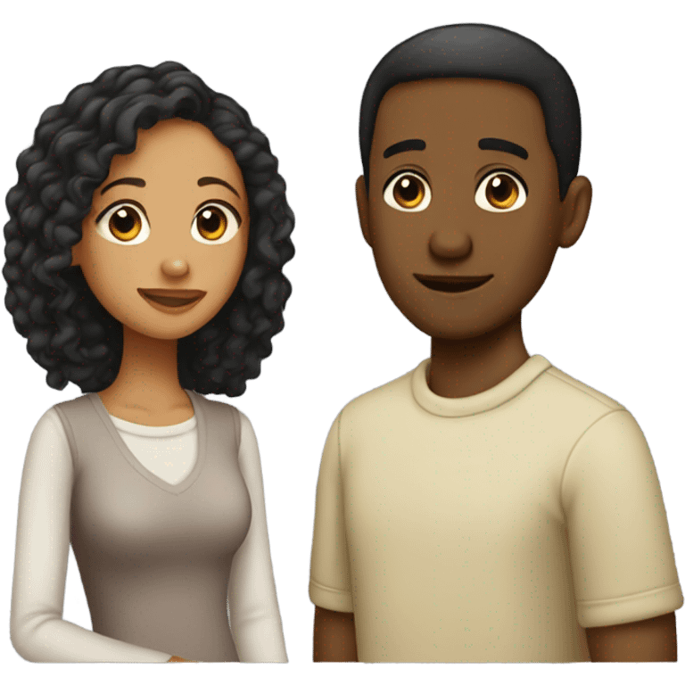 Biracial relationship  emoji