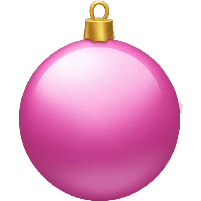 Pink christmass ball emoji