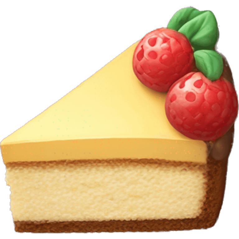 slice of cake top view emoji