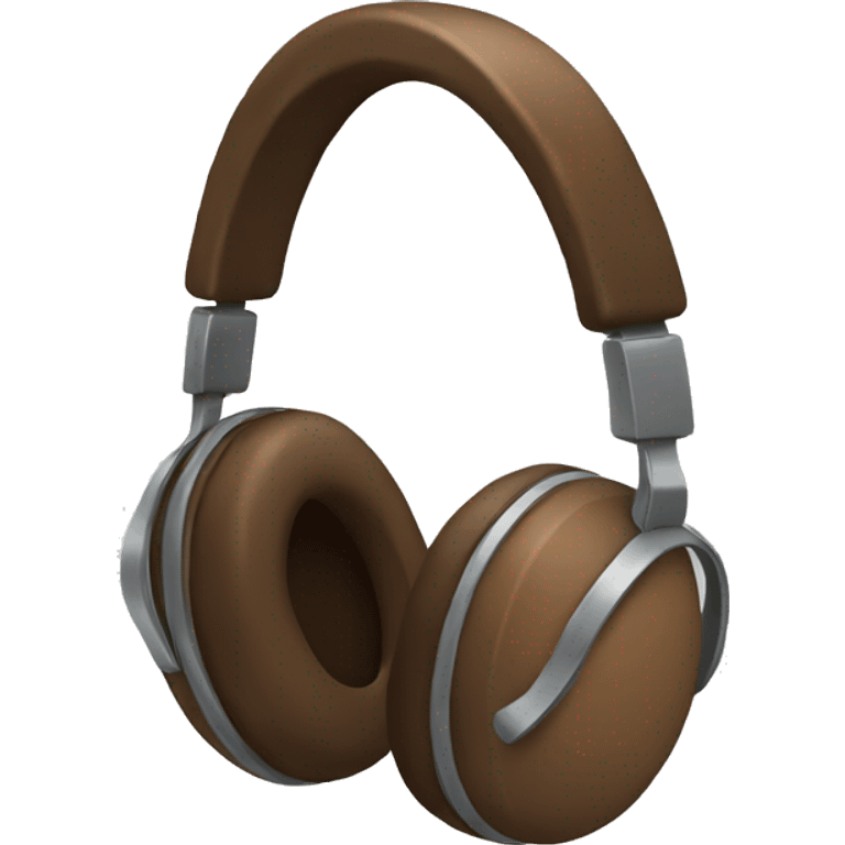 brown headphones emoji