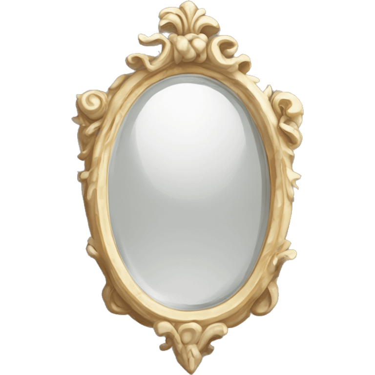 white mirror roccoco  emoji