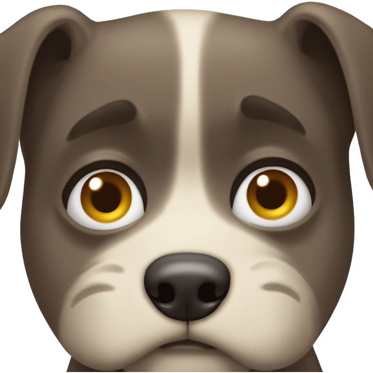 Perro con ojitos tristes  emoji