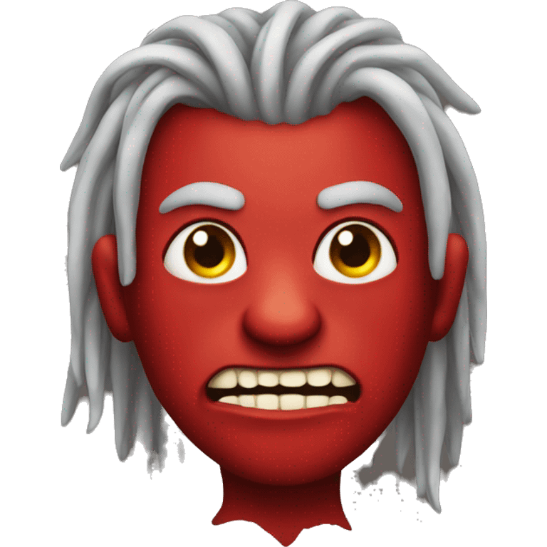 devil with dreads emoji