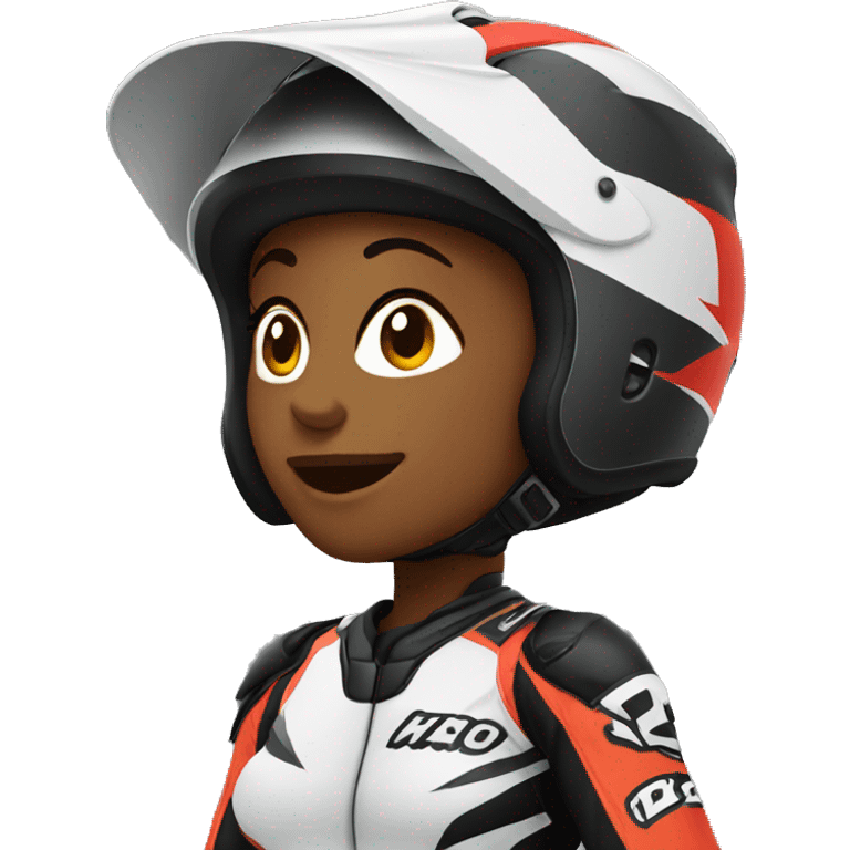 motocross women emoji