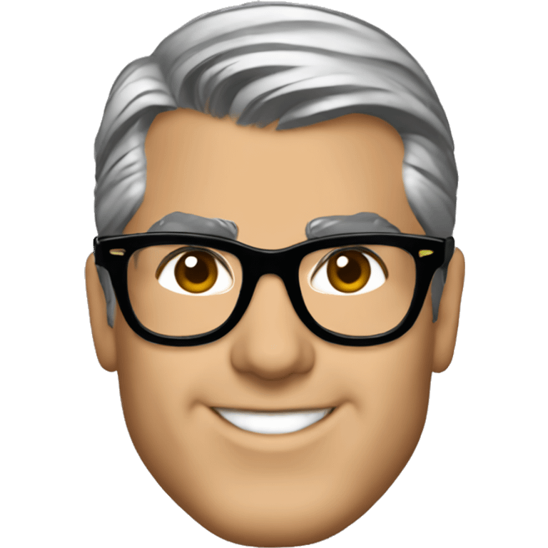 Taylor swift black glasses and George Clooney  emoji