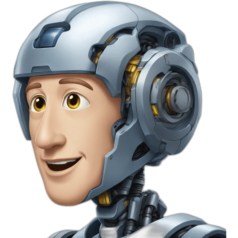 Mark Zuckerberg as an Robot emoji