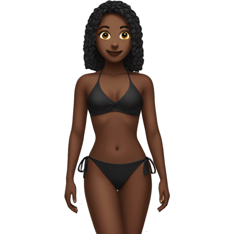 Black bikini emoji