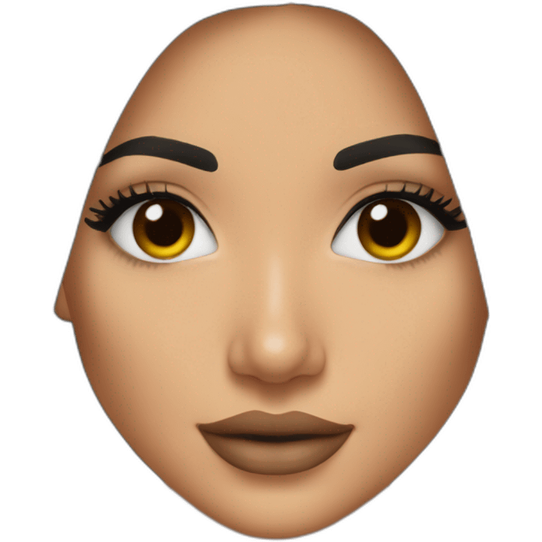 Kylie Jenner brown hair emoji