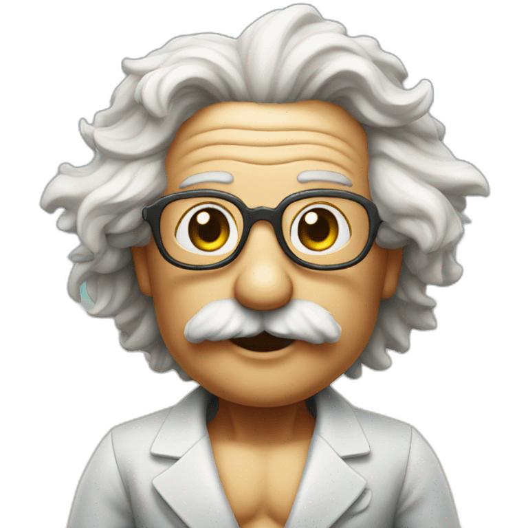 Einstein in bikini on the beach emoji