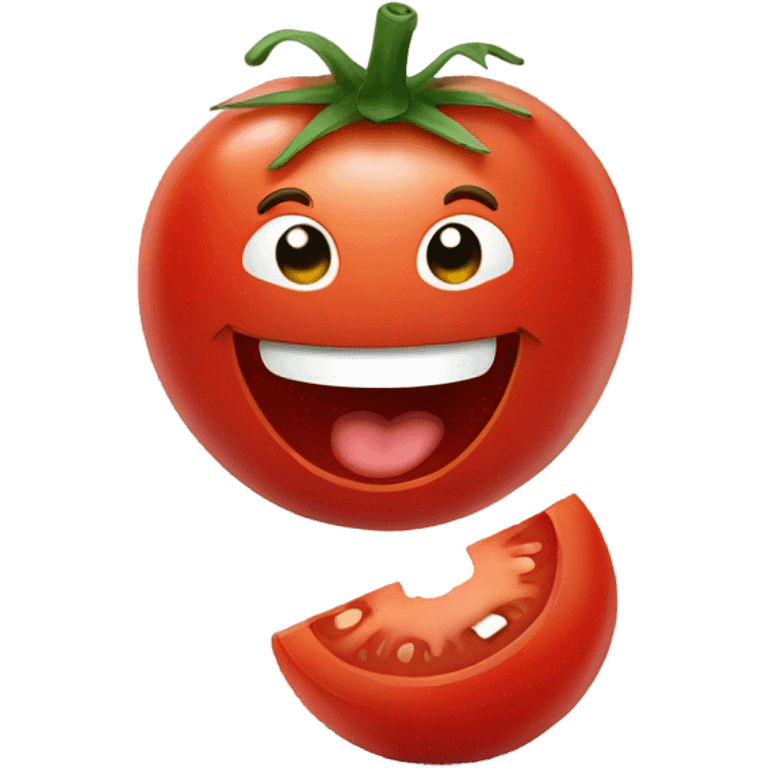 Tomato laughing  emoji