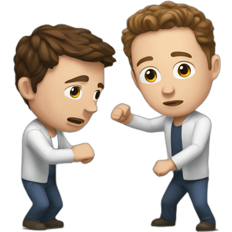 Zuck & Elon fight emoji