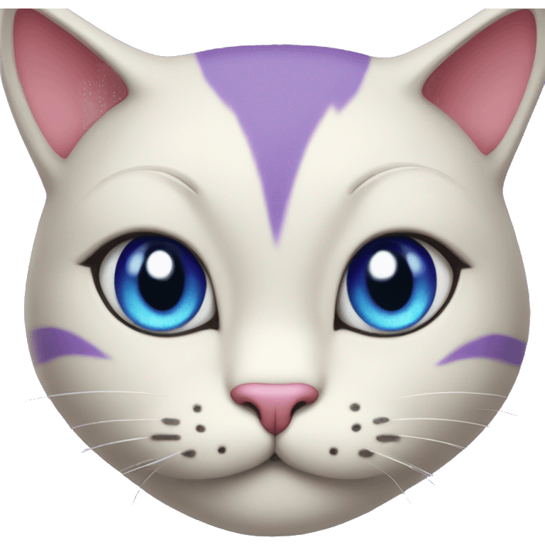 purple cat alice in wonderland emoji