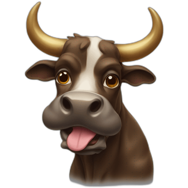 Bull with HORN BRINDLE emoji