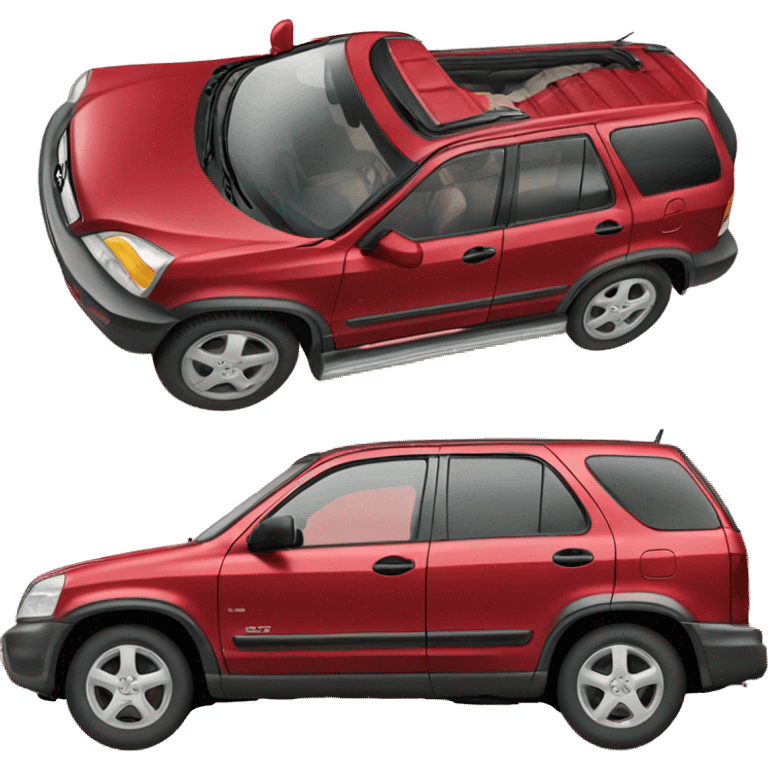 2002 red Honda CRV car emoji