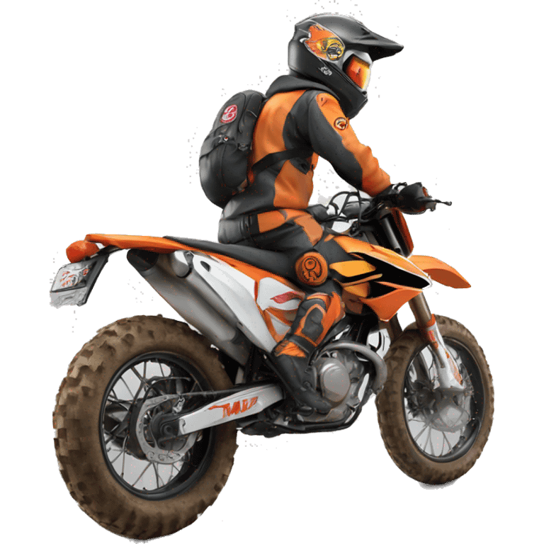 Naruto on dirt bike ktm emoji