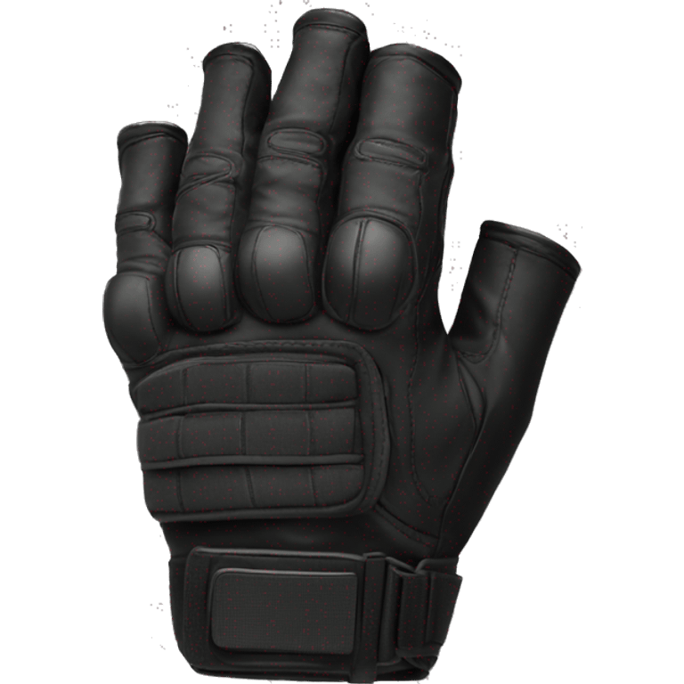 fingerless tactical glove emoji