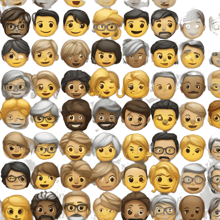 des membres connectés de différents pays emoji